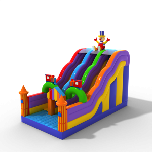 Double open slide with funfair theme