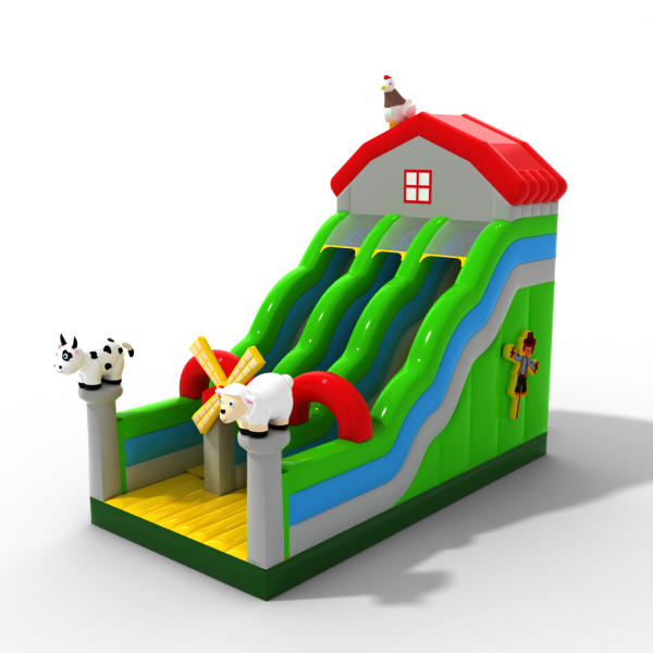 Double open slide with farm theme