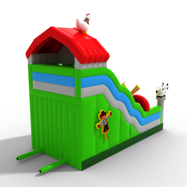 Double open slide with farm theme