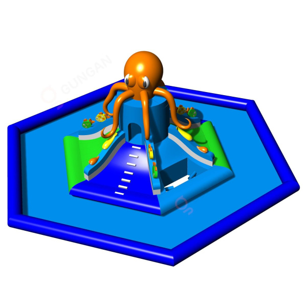 Small tower for climbing and sliding (12 m diameter) - water attraction