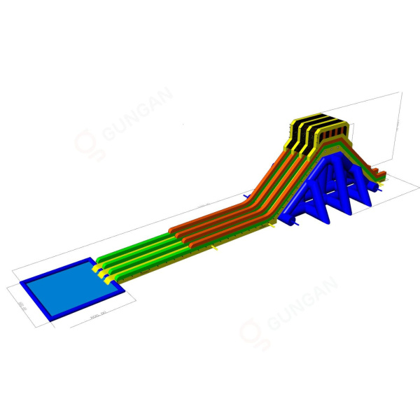 Giga inflatable water slide - 52 metres