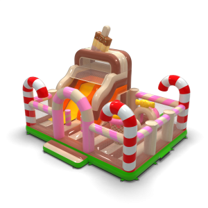 Inflatable playground 8x6 in candy theme