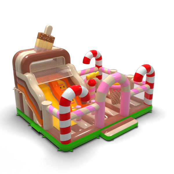 Inflatable playground 8x6 in candy theme