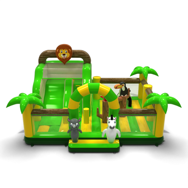 Inflatable playground 8x6 in jungle theme