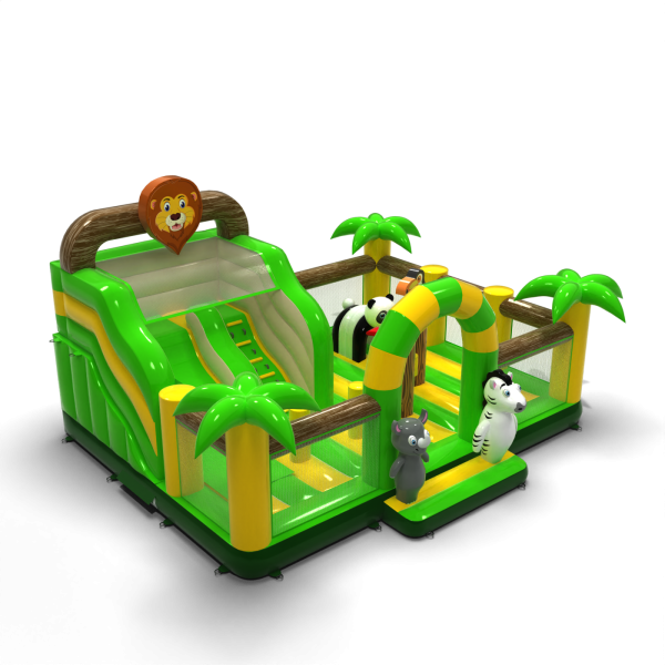 Inflatable playground 8x6 in jungle theme