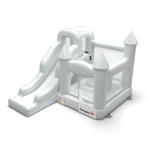 Inflatable Castle with Slide in White Theme