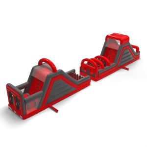 Inflatable obstacle course "CrashKader" Red - 22.5m