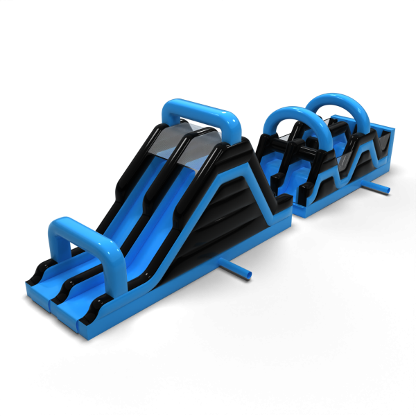 Inflatable obstacle course Race Blue - 15m