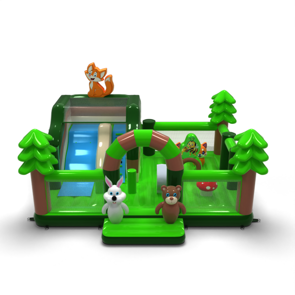 Inflatable playground 8x6 in forest theme
