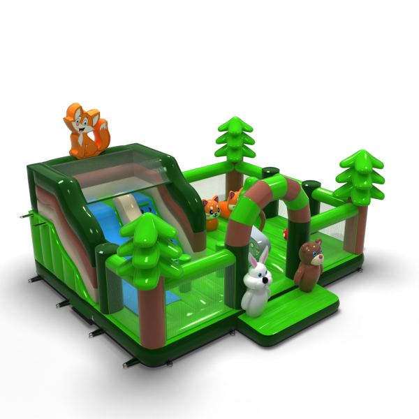 Inflatable playground 8x6 in forest theme