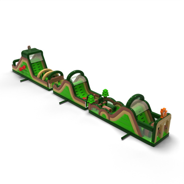 Forest inflatable obstacle course - 30m