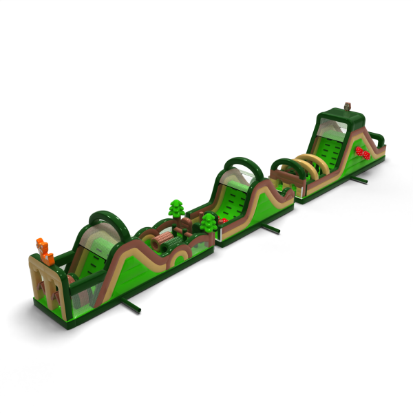 Forest inflatable obstacle course - 30m