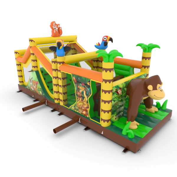 Inflatable obstacle course Jungle - 10m