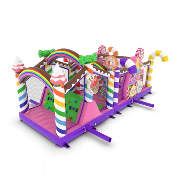 Inflatable obstacle course Candy - 10m