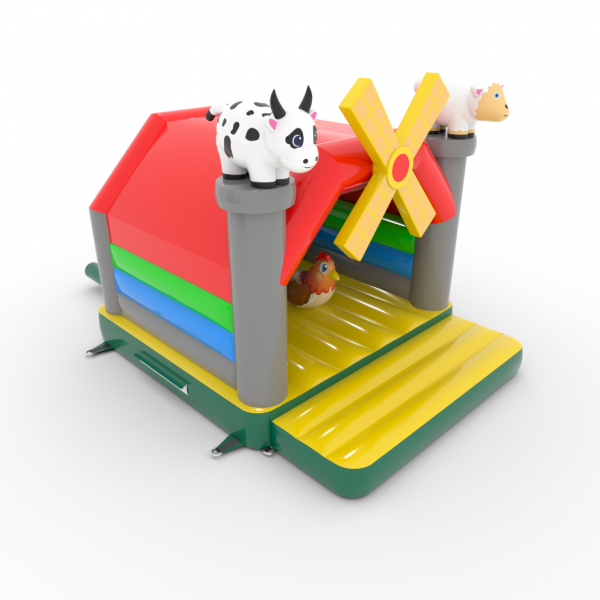 bouncy castle 4.5x3.6  in a farm theme