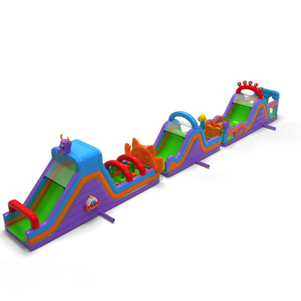 Inflatable obstacle course Monsters - 30m