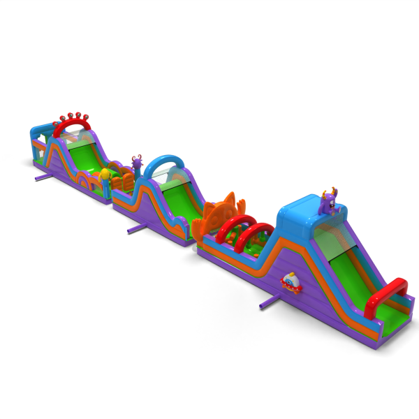 Inflatable obstacle course Monsters - 30m