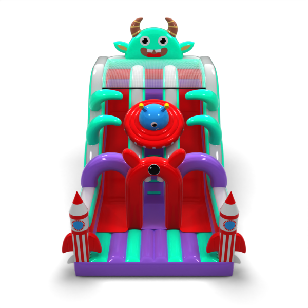 Double open slide in space theme