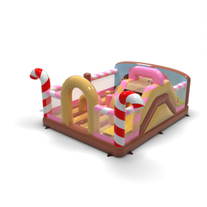 6x5 inflatable playground in a candy theme