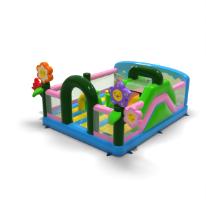 Inflatable playground 6x5 in spring theme