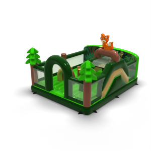 6x5 inflatable playground in a forest theme