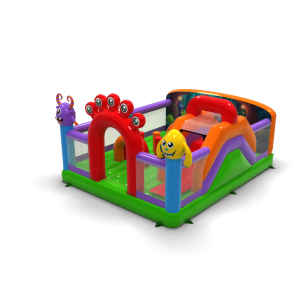 Inflatable playground 6x5 in monster theme