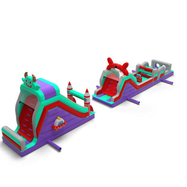 Inflatable Space obstacle course - 20m