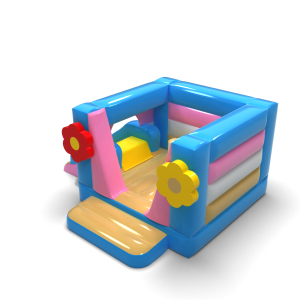 Small bouncy castle with slide - Hawaiian theme