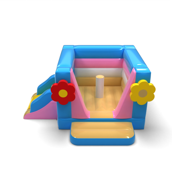 Small bouncy castle with slide - Hawaiian theme