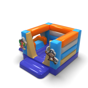 Small bouncy castle with slide - in a pirate theme