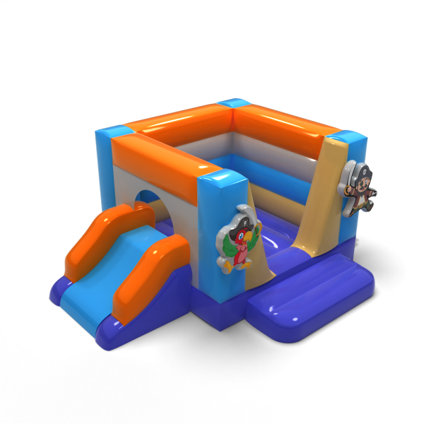 Small bouncy castle with slide - in a pirate theme