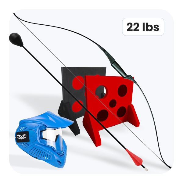Archery Tag Premium 22 lbs, speed arrows – set for 12 players