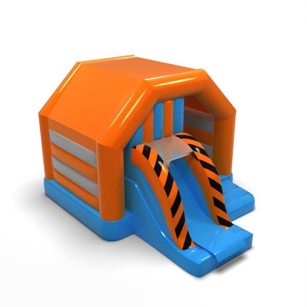 Classic bounce house with slide
