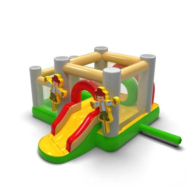 Small bouncy castle with children's dry pool - farmer's market