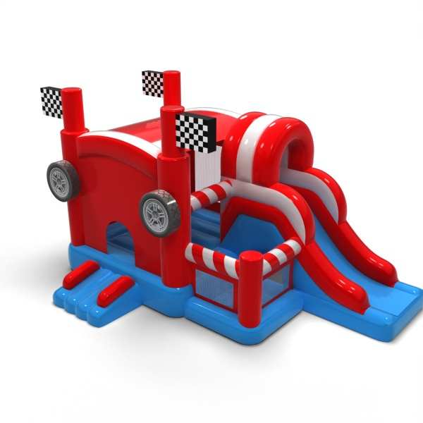 Combo bouncy castle with car theme