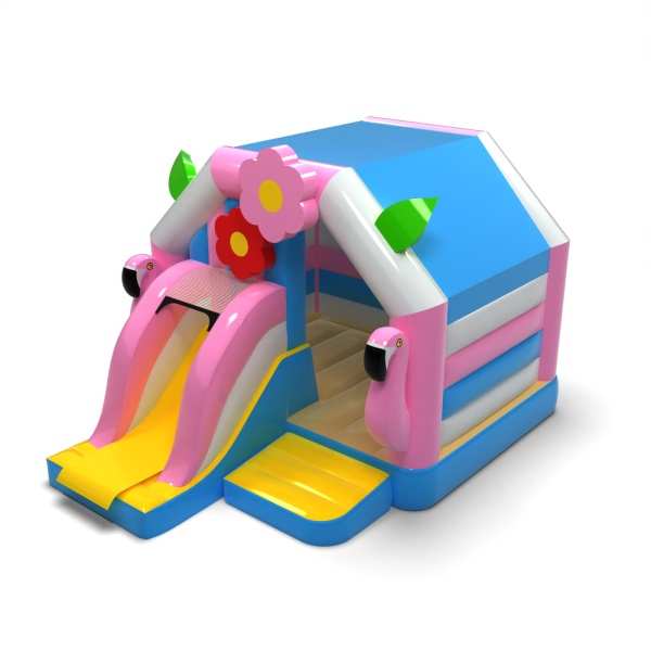 Hawaiian house - inflatable with slide