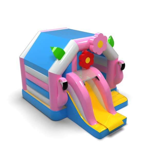 Hawaiian house - inflatable with slide