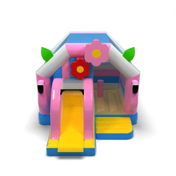 Hawaiian house - inflatable with slide
