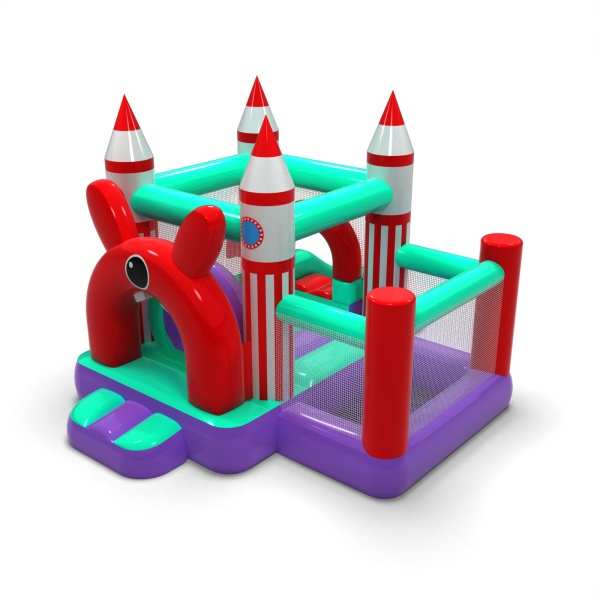 Small bouncy castle with dry pool for children - space