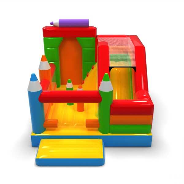 Inflatable with slide - crayon combo