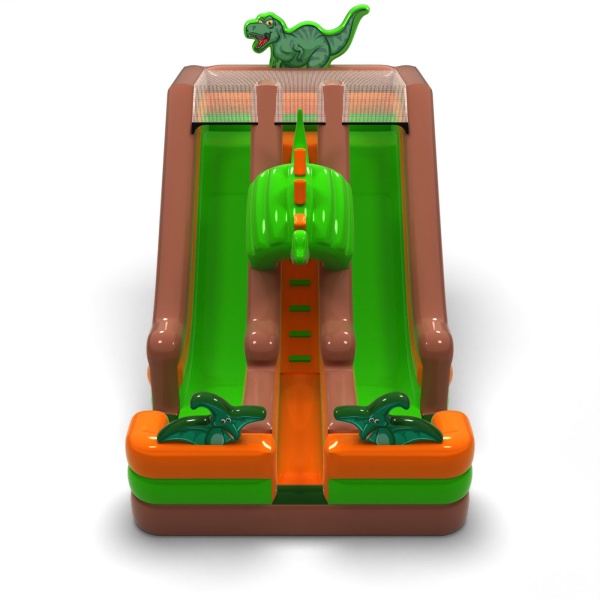 Double slide with dinosaur motif