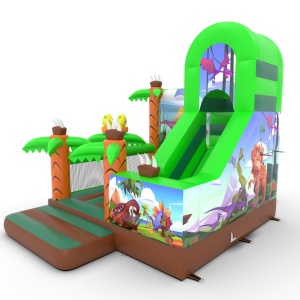 Inflatable combo slide with...